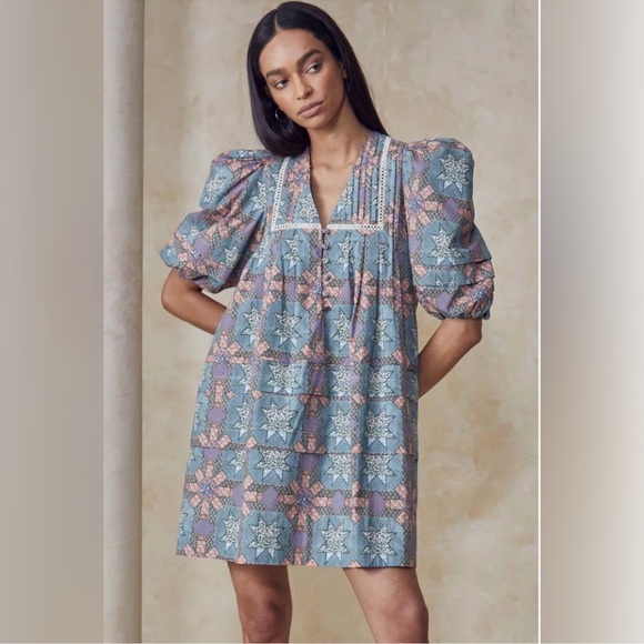 Hunter Bell Jenkins Quilt Patchwork Dress - Picture 3 of 6